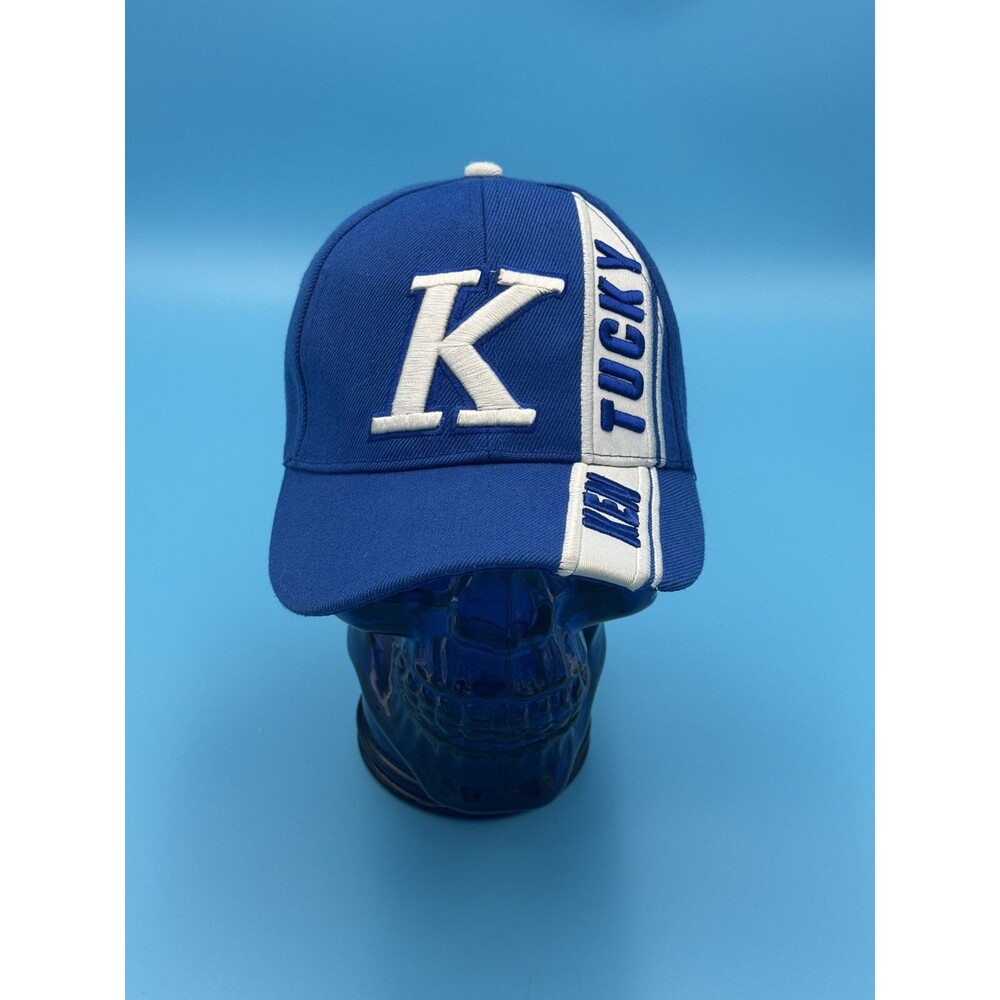 Kentucky UK Hat Cap Blue Sports Team Strapback NCAA Embroidered Sports Vtg